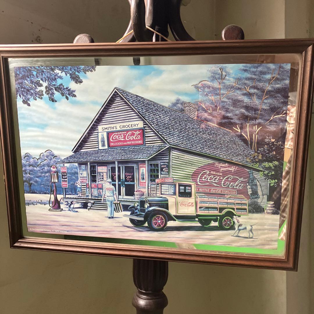 Coca-Cola アンティークパブミラー