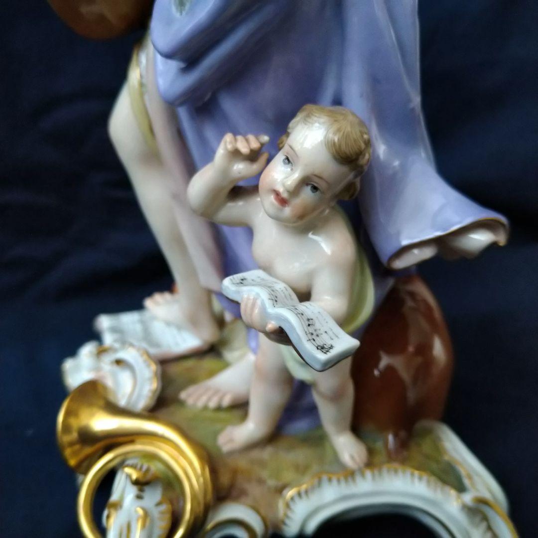 希少✤1924年以前マイセン(Meissen)『聴覚(五感の寓意より）』