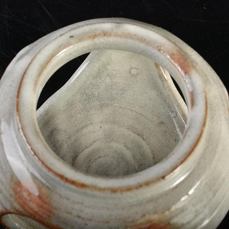 茶道具　萩焼　水尾峰雪作　蓋置　共箱　V　6013