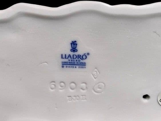 極美 LLADRO リヤドロ 待ってたよ！ 犬と少女 西洋陶磁 陶芸 2002年