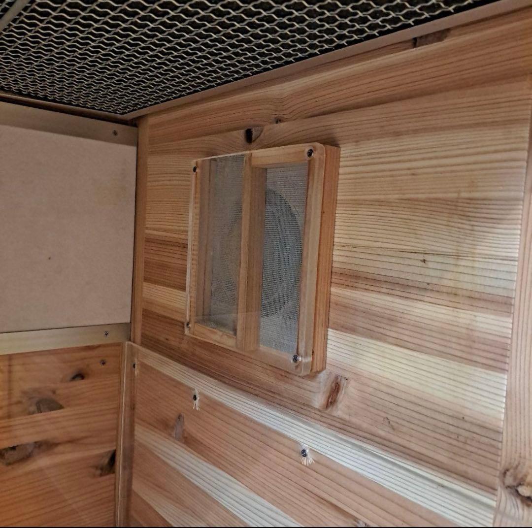犬小屋製作工房K防音ケージ　犬用木製ケージ 透明扉付き