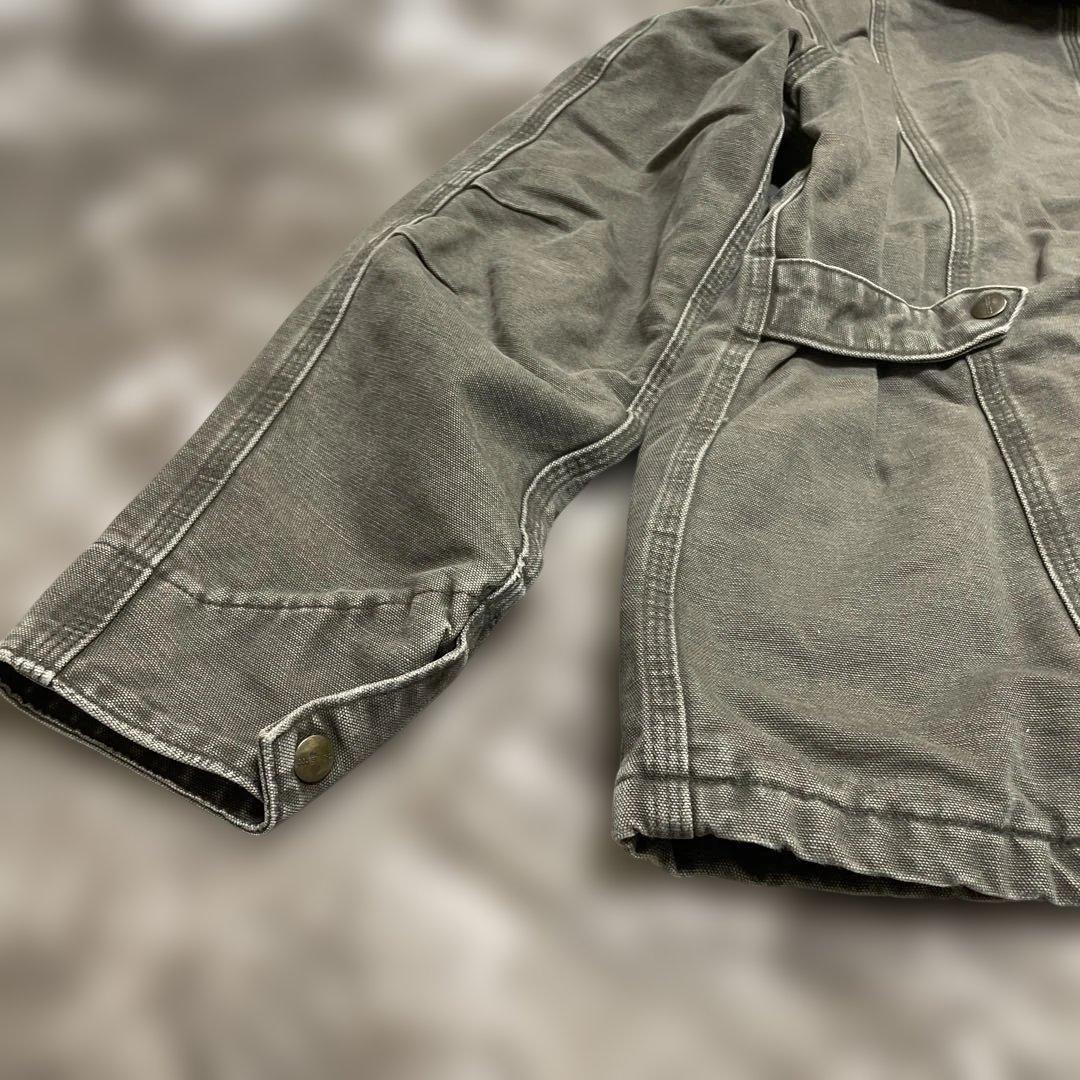 ド*君様 メキシコ製 Carhartt ダックジャケット モスグリーン サイズM