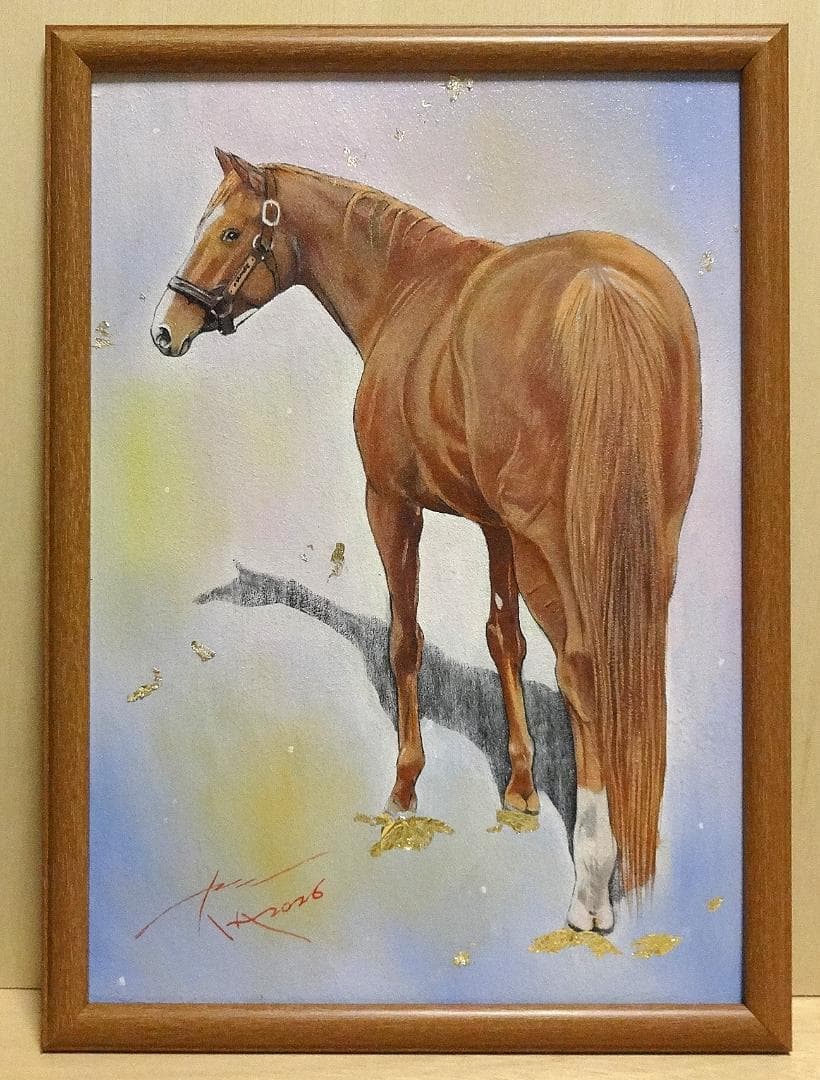 上鈴木正一 油彩画 B4『オルフェーヴル8』新作原画 超オススメの作品です!!