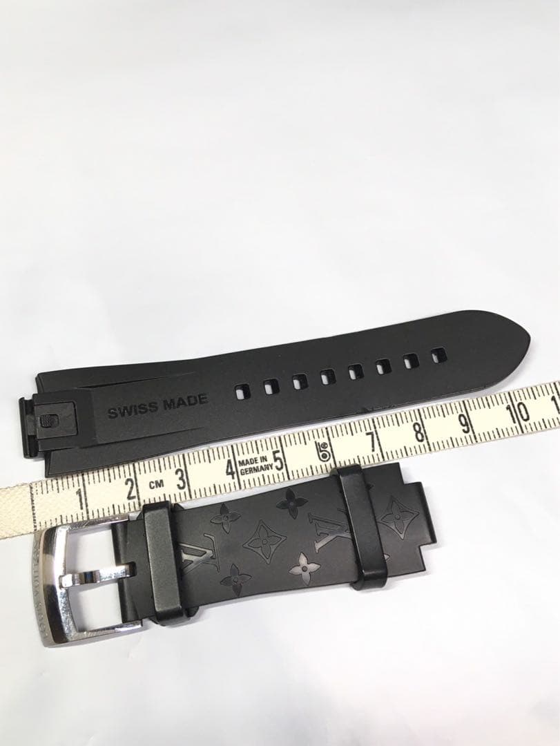 ② ルイヴィトン　タンブール　ベルト　時計　メンズ　ラバー　ベルト