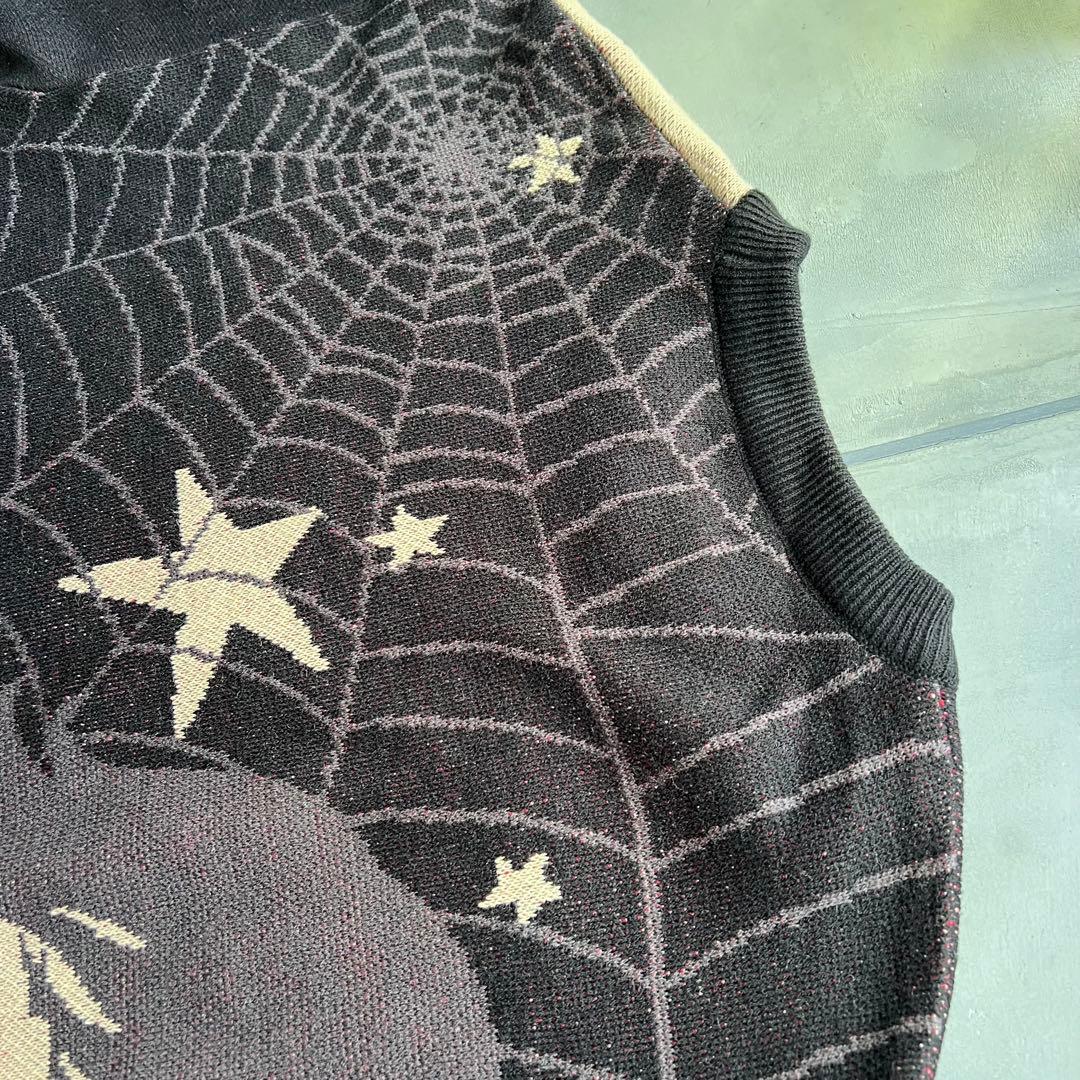 希少グラニフ 中村佑介 Re:繋がる ウォッシャブルジャカードニットL アジカン