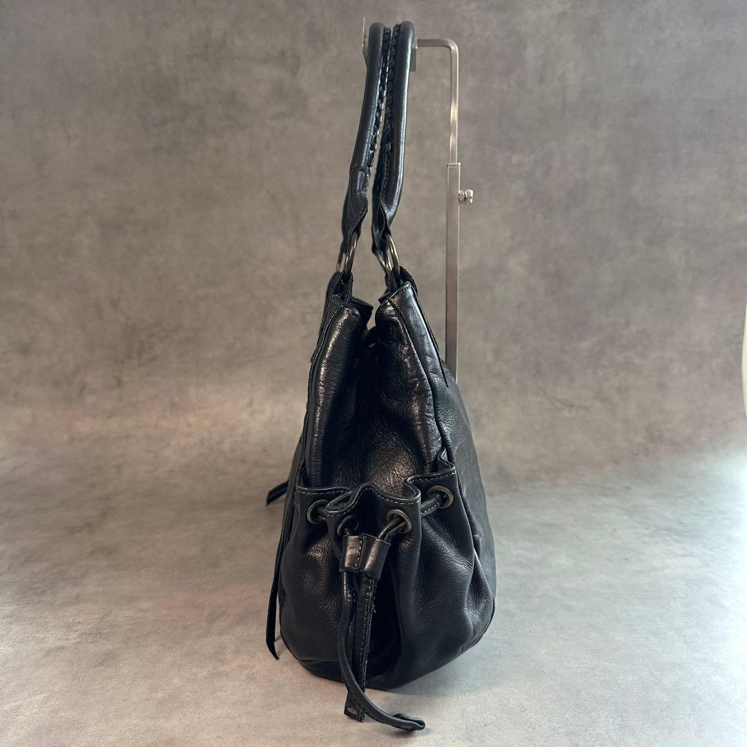 russet エンボスロゴ　オールレザー ホーボー　ワンショルダーバッグ　肩掛け