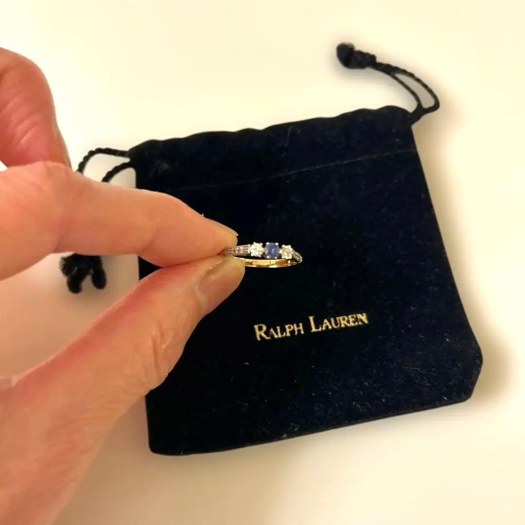 【レア美品】Ralph Lauren ゴールドストーンリング イギリス