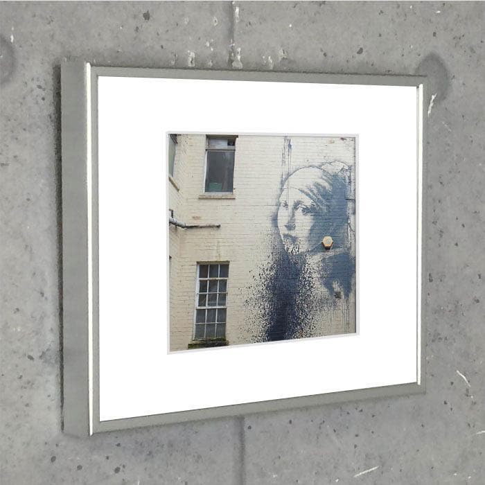 限定マット額装品/バンクシー/Girl With A Pierced