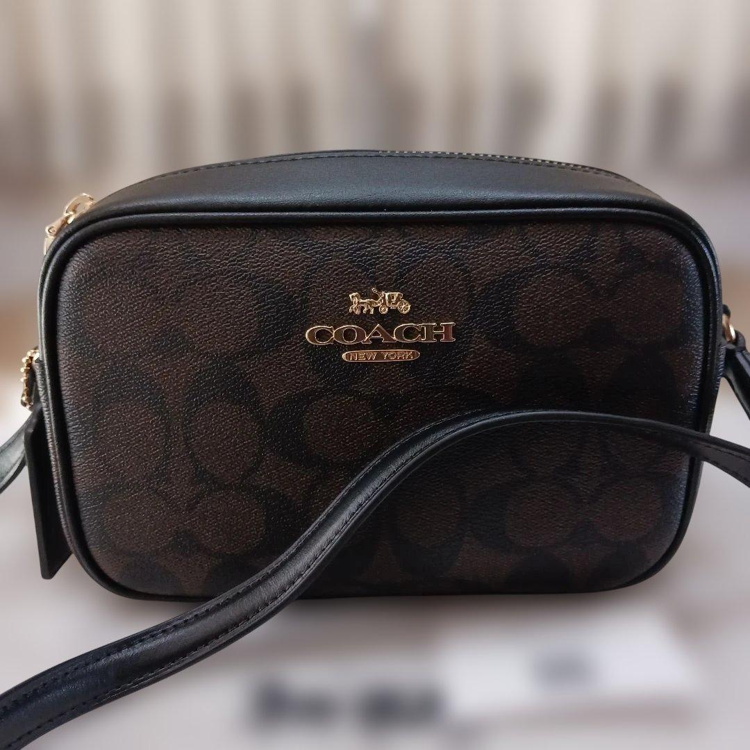 新品未使用COACH ショルダーバッグ ブラウン/ブラック