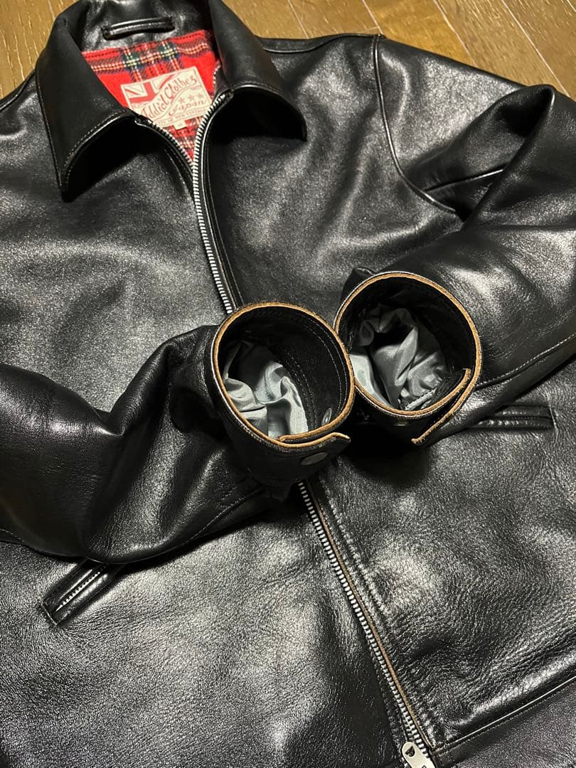 アディクトクローズ ライダース ジャケット AD-00 HORSE 茶芯　40