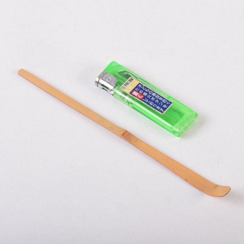 茶道具　茶杓　銘「岩清水」　書付　共筒共箱　V　8489