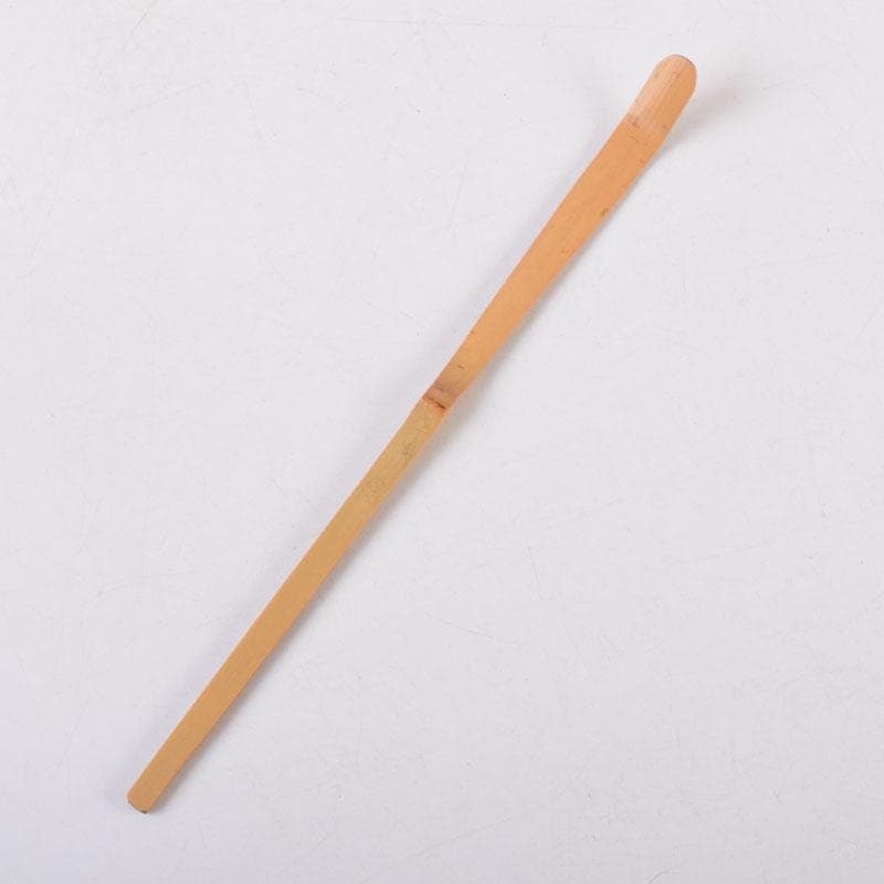 茶道具　茶杓　銘「岩清水」　書付　共筒共箱　V　8489