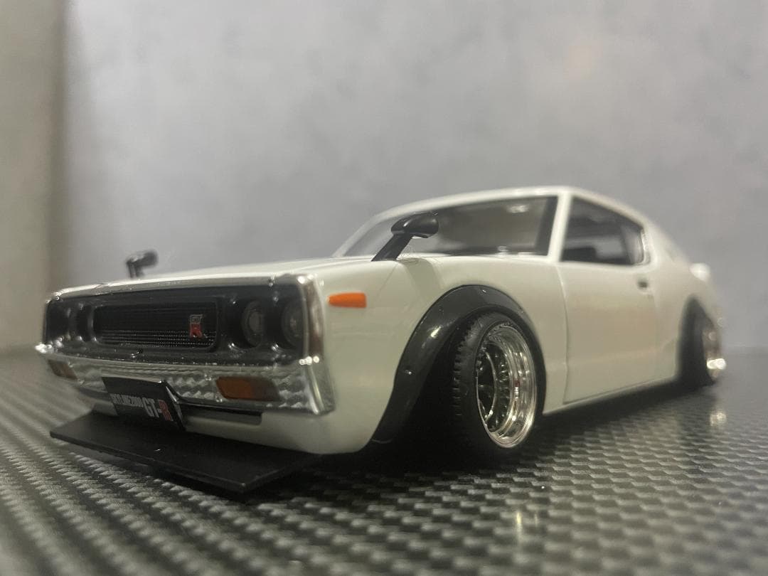 Maisto 1/24 日産 ケンメリ GT-R カスタム改 ワタナベ ガンメタ