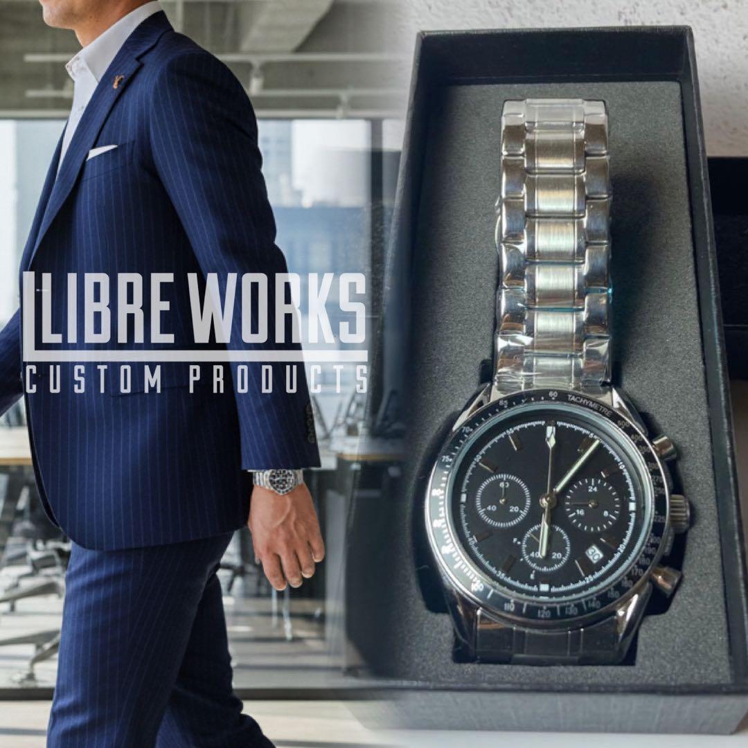 新春値下げ1000円引★ノーロゴ クロノグラフ カスタムウォッチ オマージュ