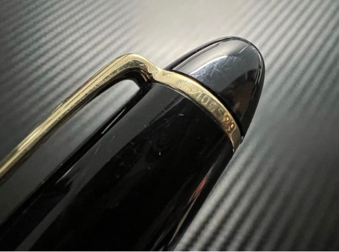 モンブラン 146 万年筆 中白 B 太字 エボナイト芯