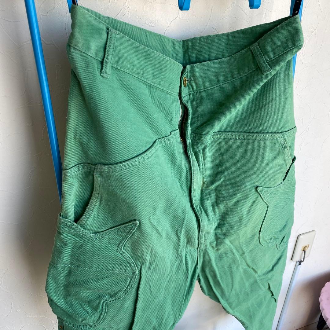 メルシーボークーグリーンサルエルパンツ