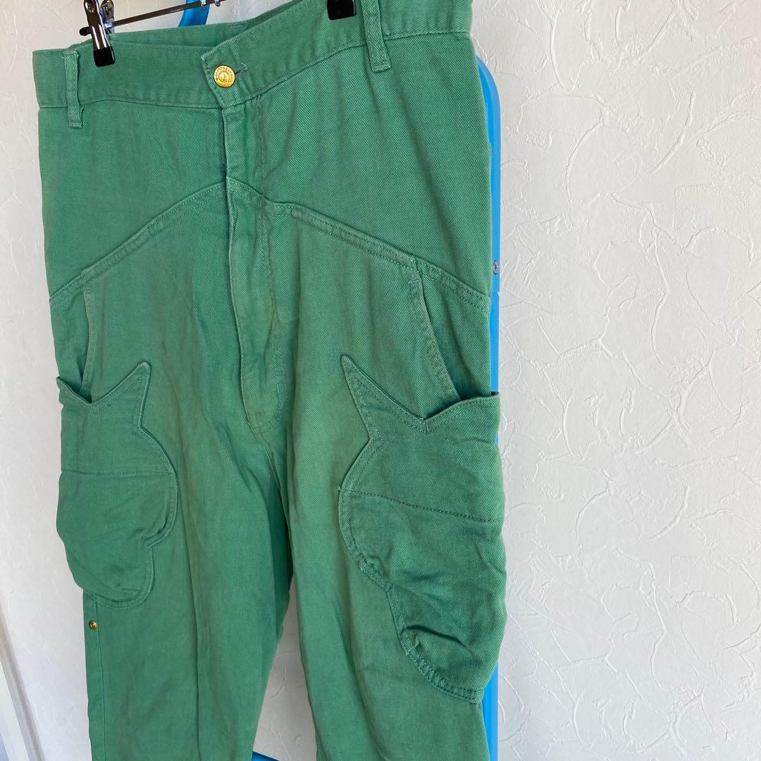 メルシーボークーグリーンサルエルパンツ