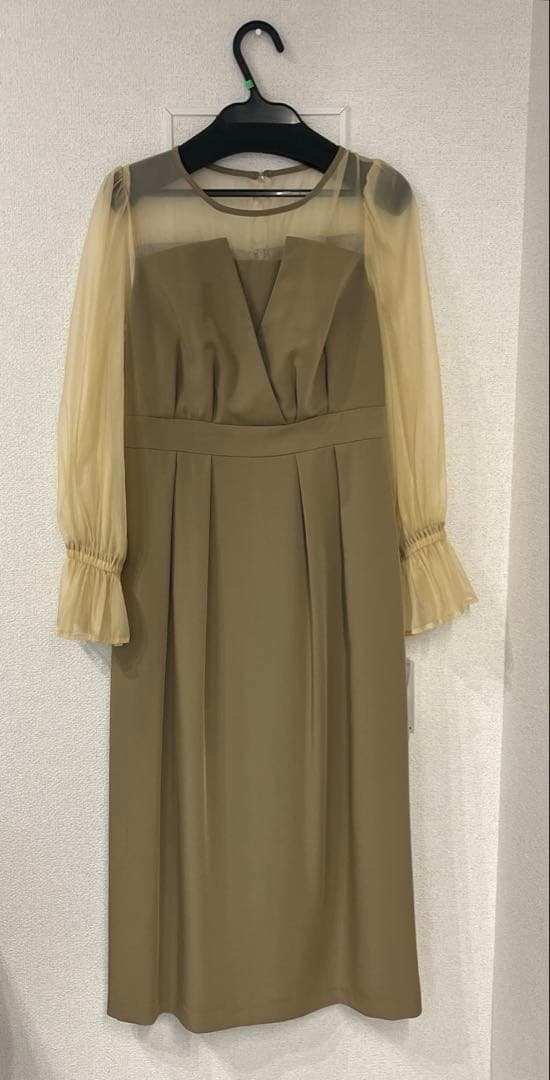 niana ビスチェデザインコクーンドレス　カーキ　S