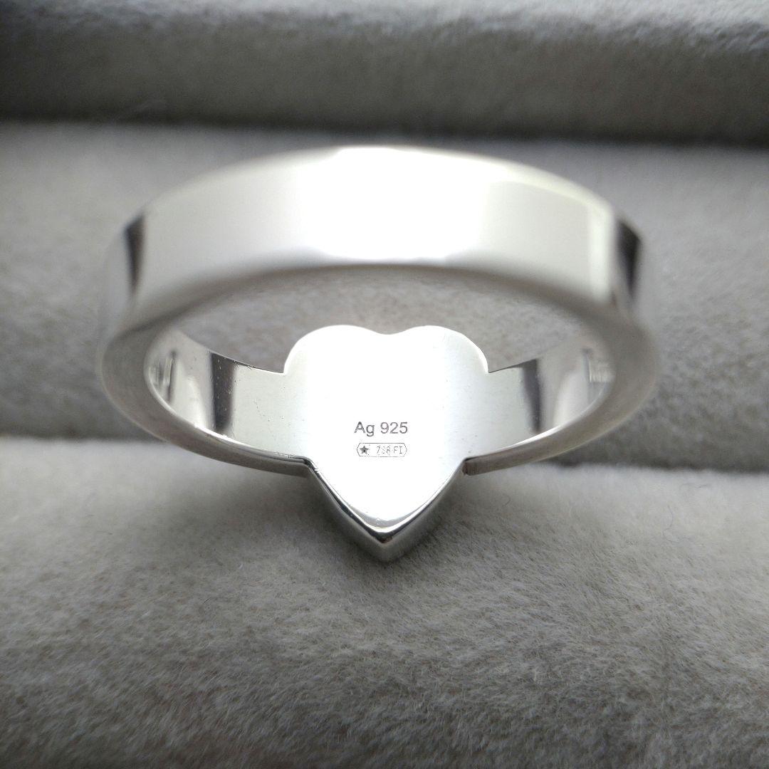 GUCCI　グッチトレードマークハート付きリング　ハートネックレスAg925