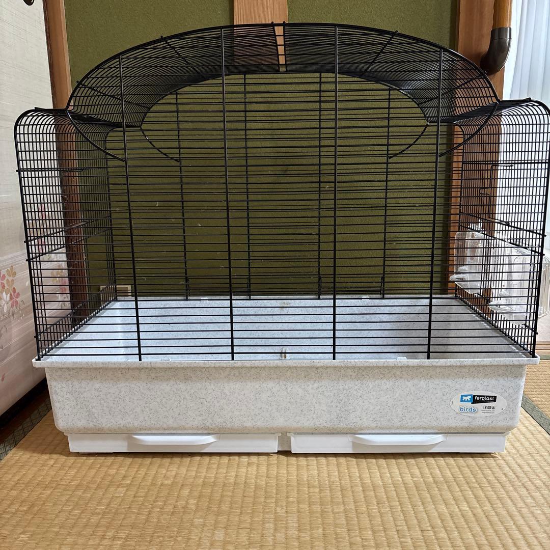 イタリアferplast社製 鳥かご おしゃれ カント ブラック