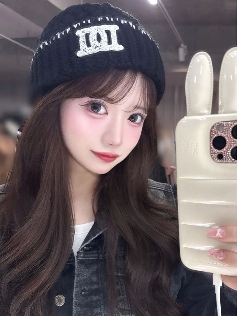 新品未開封 ダーリッチ DDロゴバスケットニットビーニー ブラック