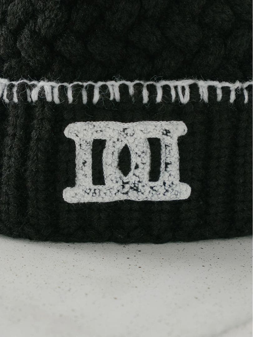 新品未開封 ダーリッチ DDロゴバスケットニットビーニー ブラック