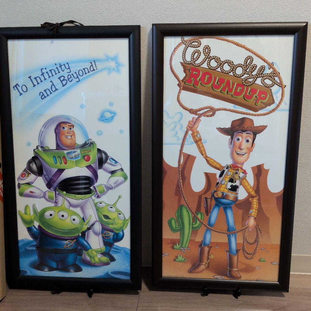 バズ・ライトイヤーとウッディのポスター壁掛けポスター額入り