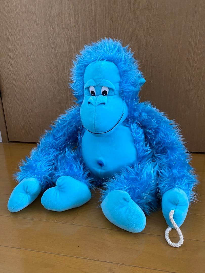 RUSS社　Jabar ゴリラ　ブルー　ぬいぐるみ　グリッター
