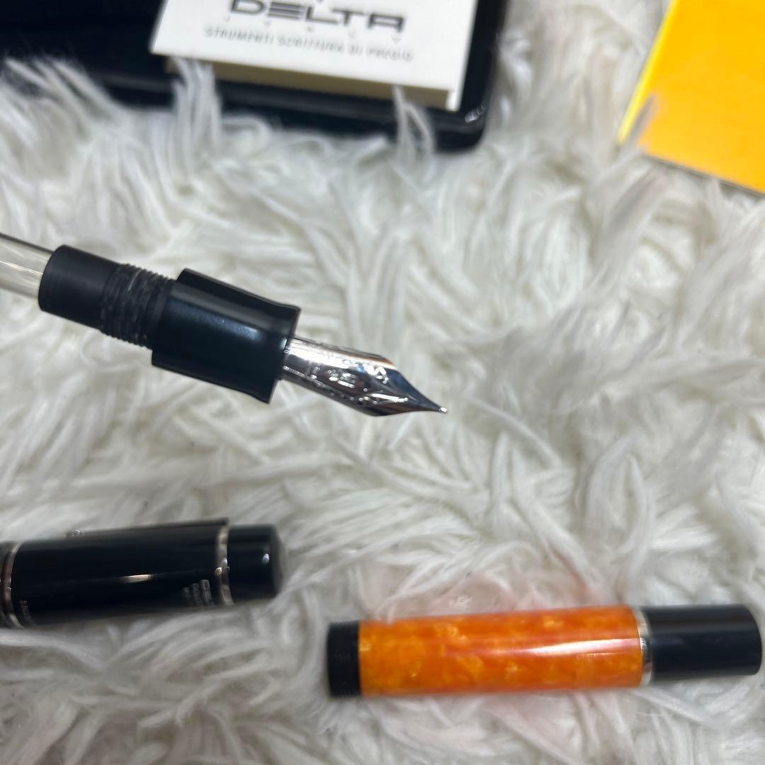 【美品】デルタ　ドルチェビータ　ミディアム　万年筆　14k F