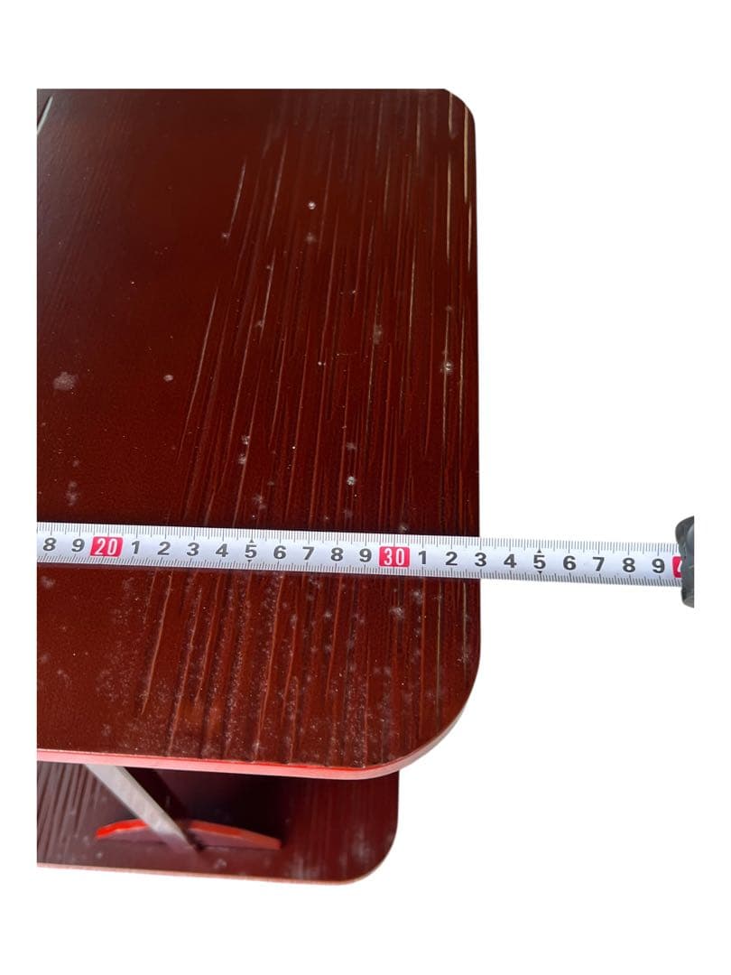 四方棚 茶道具 桐箱付 塗師作 蒔絵風 飾り棚 39cm