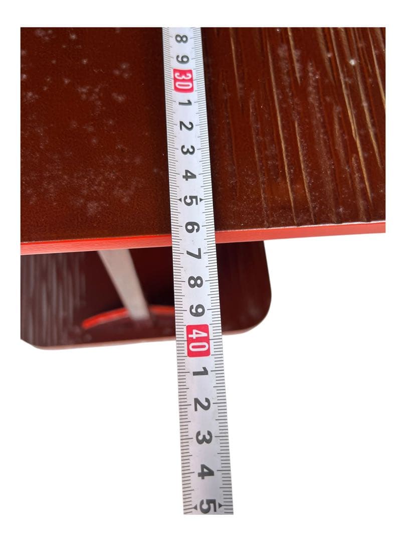 四方棚 茶道具 桐箱付 塗師作 蒔絵風 飾り棚 39cm