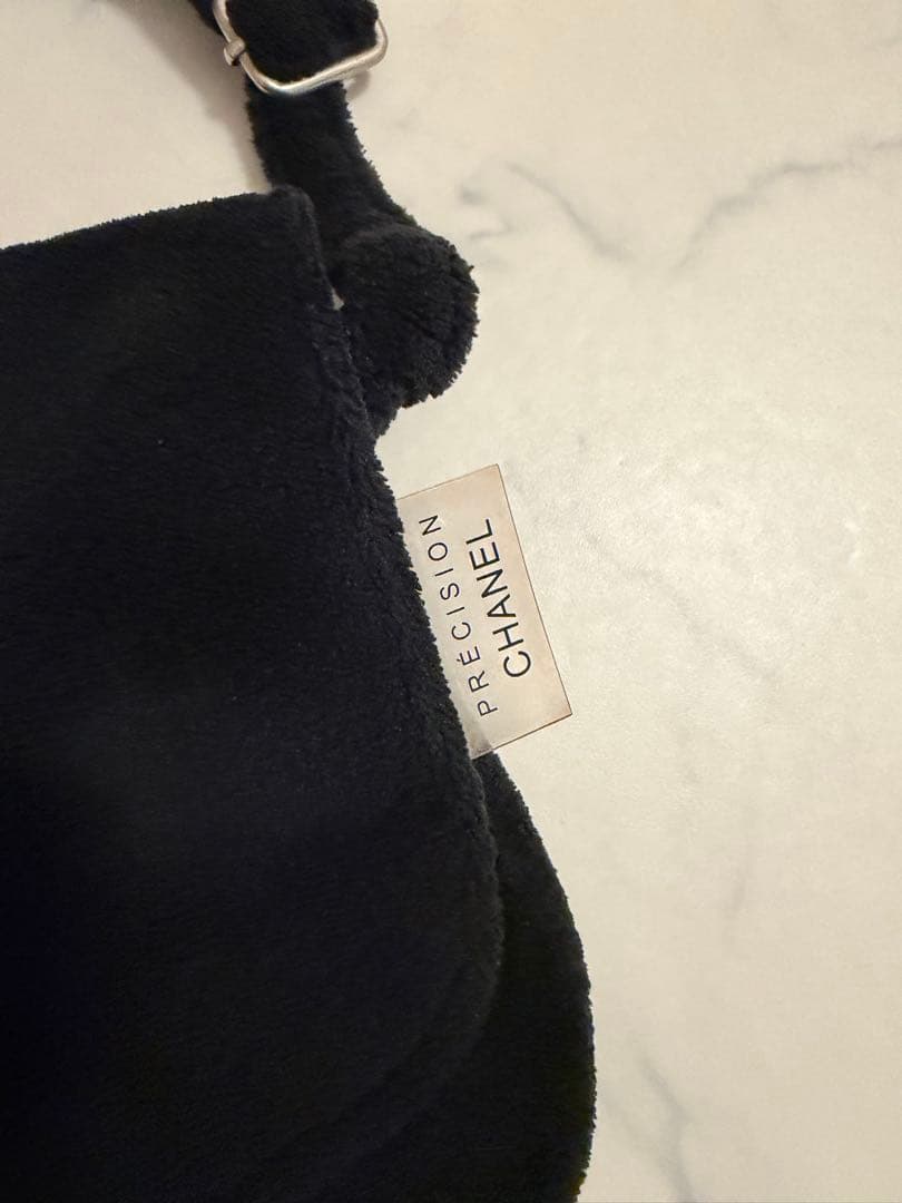 CHANEL 黒 ショルダーバッグ フリース