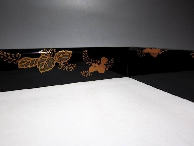 光琳堂越山 真塗炉縁 表千家宗匠 永田宗伴花押　　　　　e92