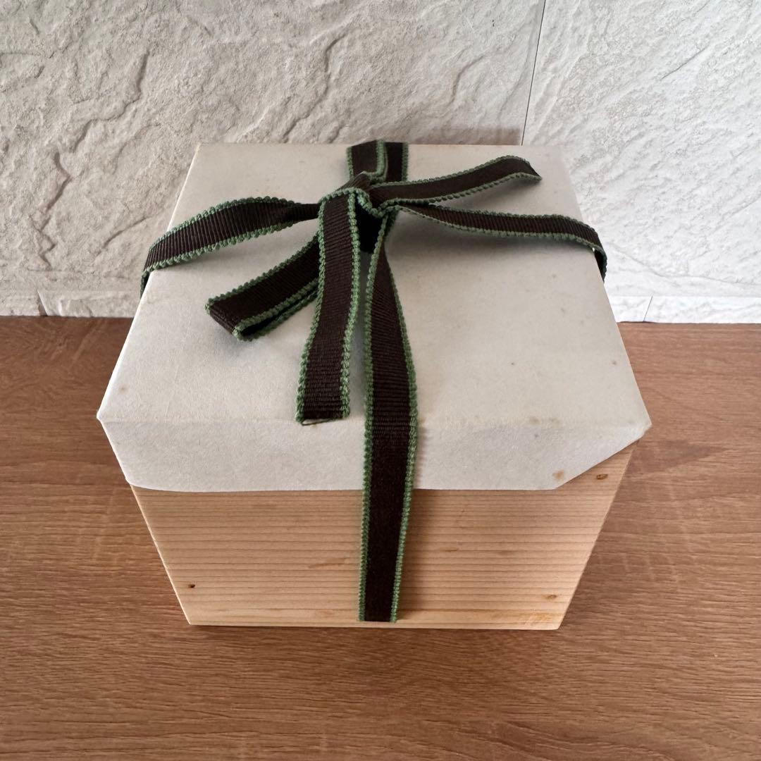 〈未使用木箱付〉廣永窯 黒織部茶碗 陶器 川喜田半泥子