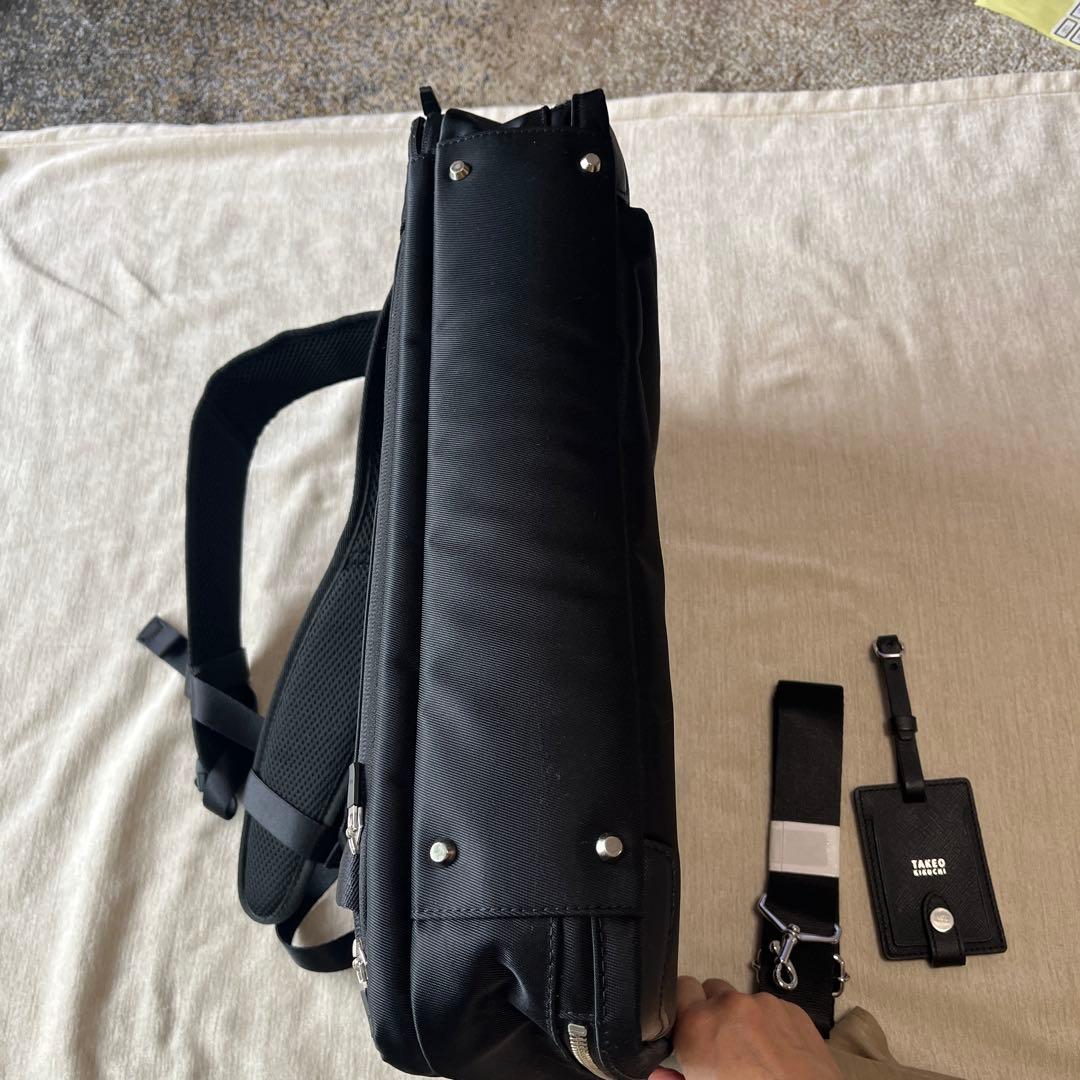 TAKEO KIKUCHI ビジネスバックパック 3WAY 黒　ブラック
