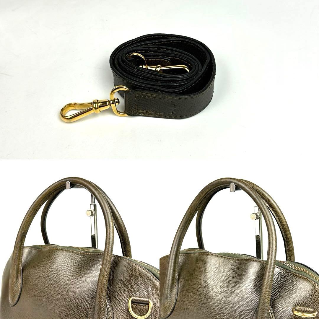 リスケセリーヌ ハンドバッグ 2way トリオンフ ロゴ型押しゴールド金具