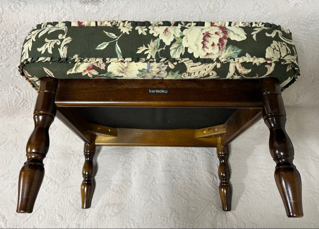 カリモク　スツール　オットマン　karimoku コロニアル　カリモク家具