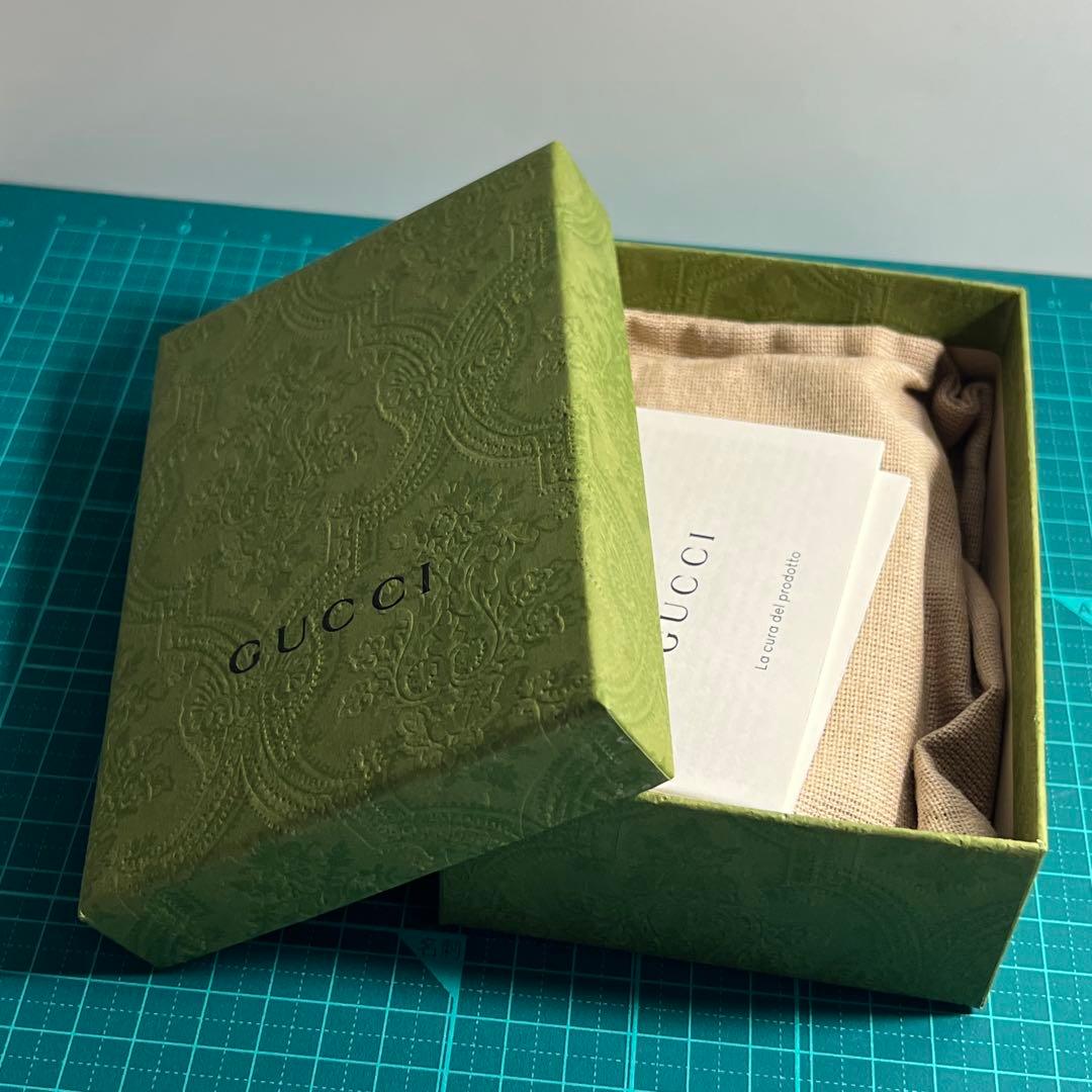 GUCCI ６連 キーケース GGマーモント ダブルG カーフレザー ブラック