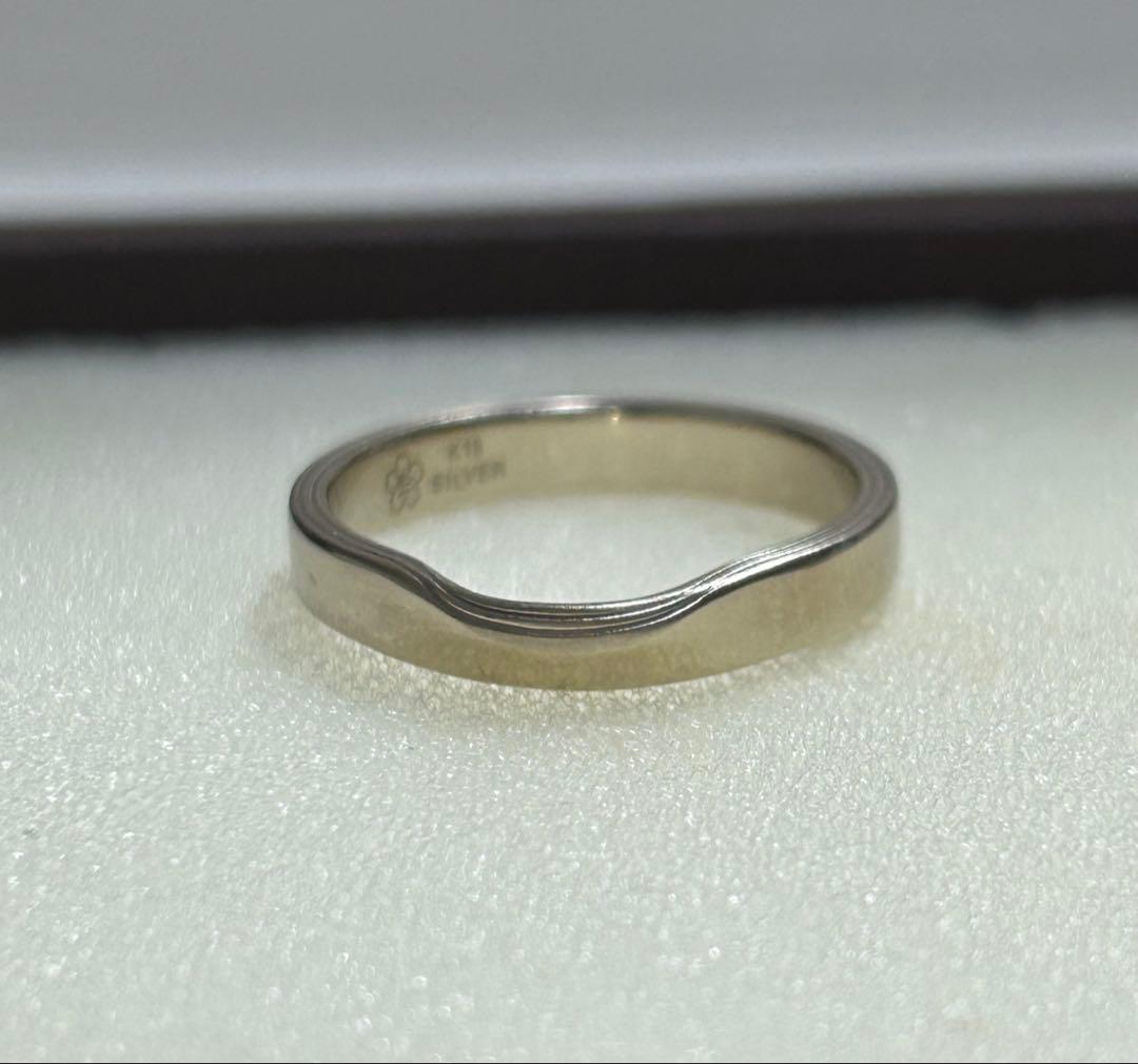 ゆりり 【杢目金屋】K18/Sv結婚指輪　15号 メンズ　レディース