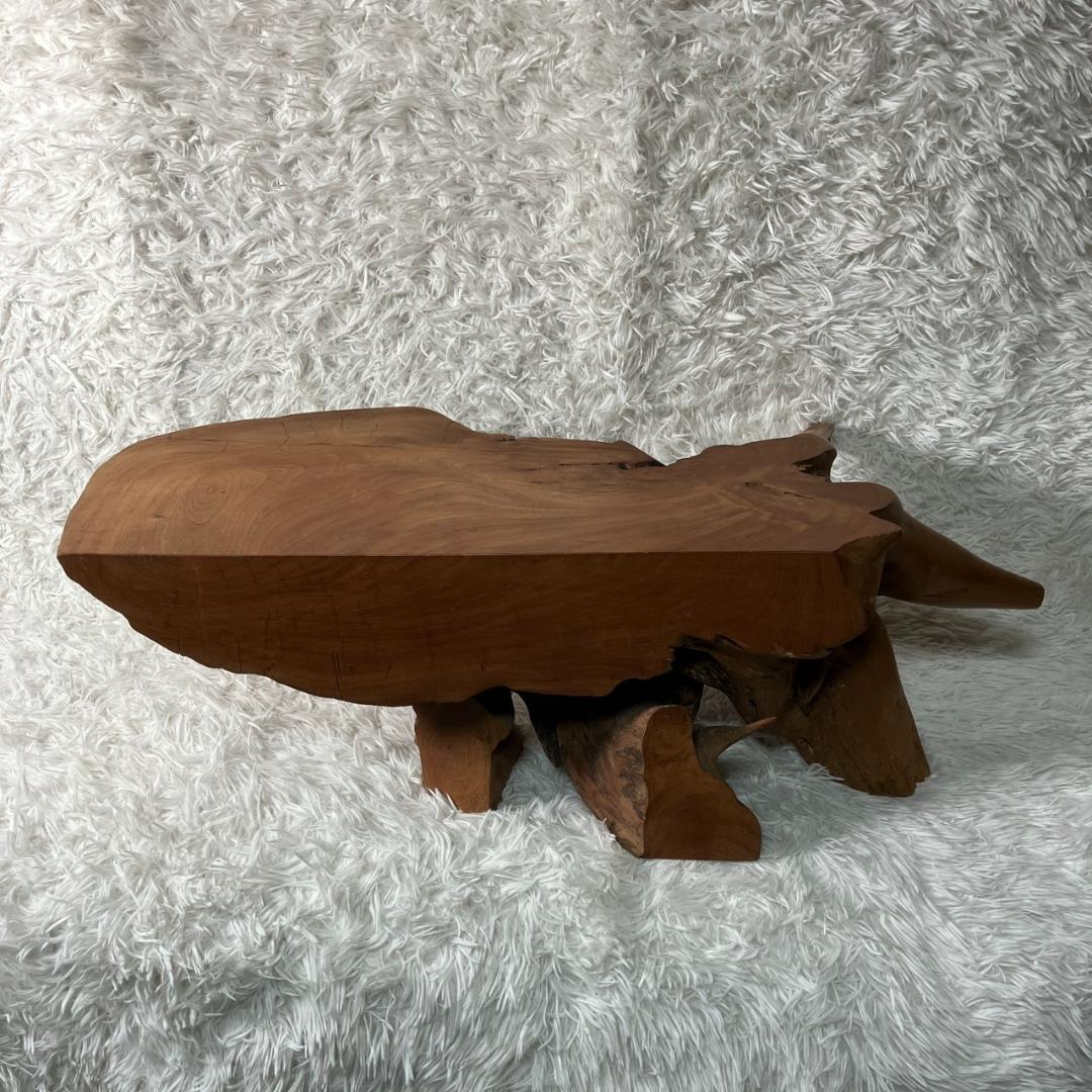 美品 天然木 一枚板 ローテーブル 流木 テーブル 無垢材 センターテーブル