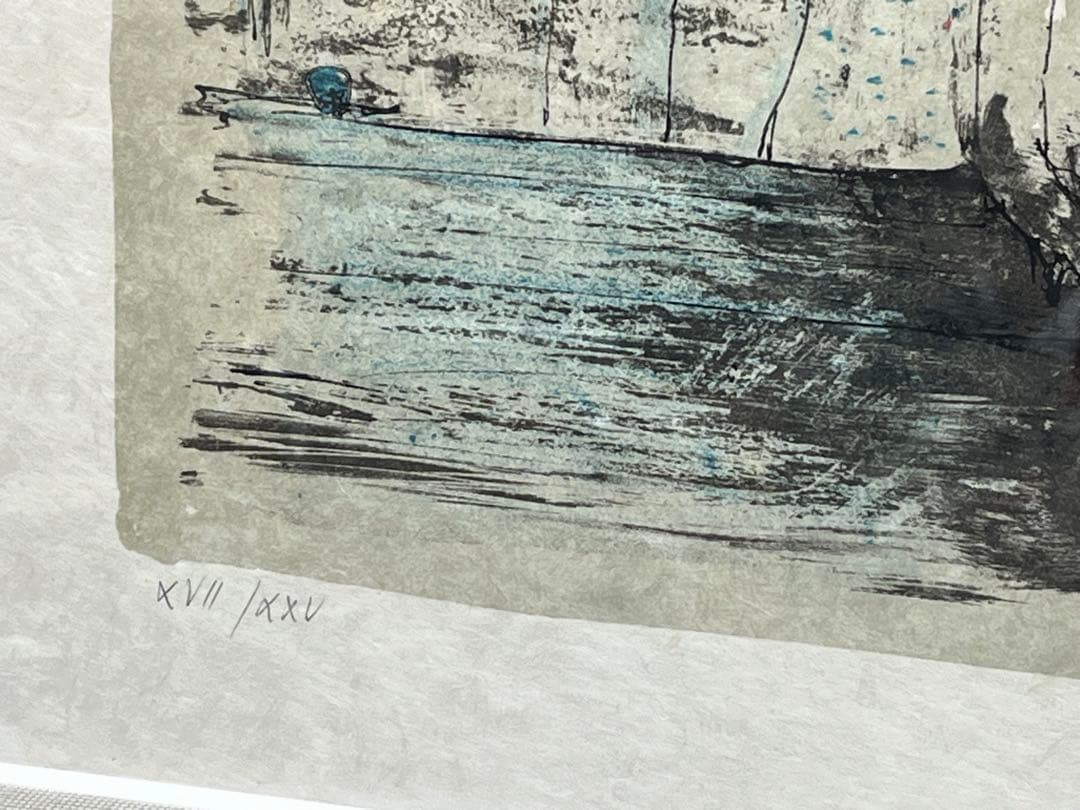 ジャン ジャンセン　リトグラフ　「観客」フランスレジオン勲章