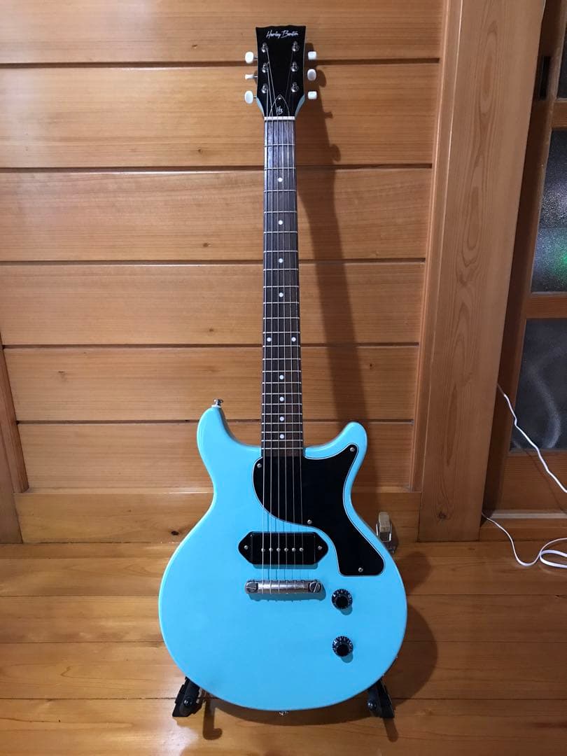 ギター Harley Benton DC-Junior FAT Benton Blue