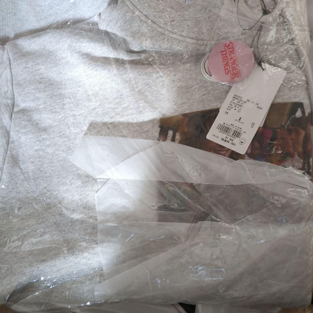 ストレンジャーシングス ニコアンド コラボ 缶バッチ付きパーカー エル マックス