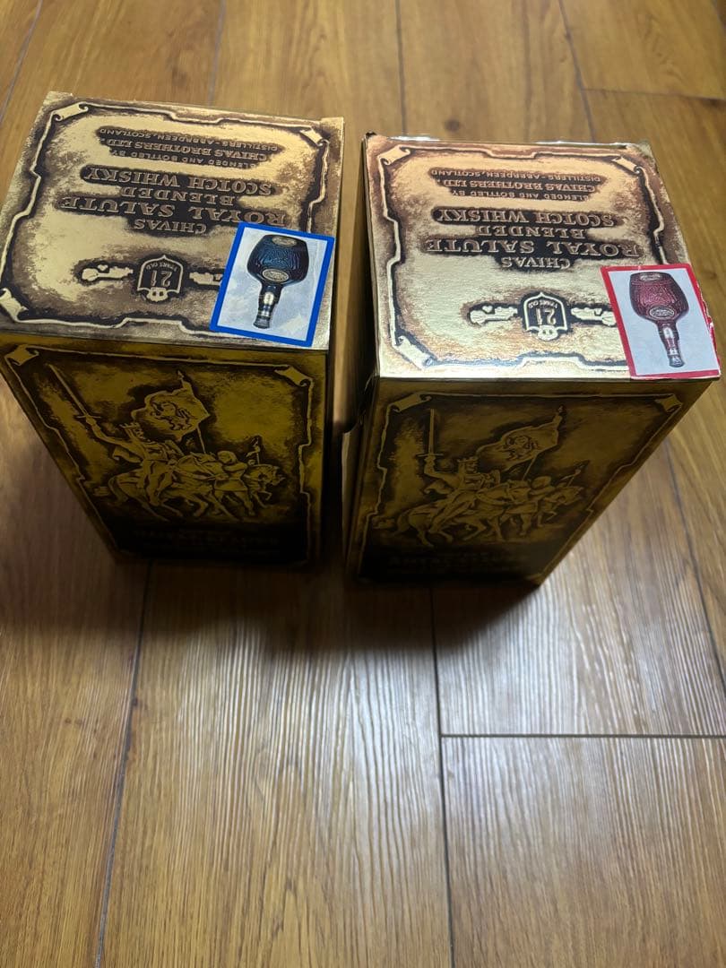 シーバス ロイヤルサルート 21年 CHIVAS  SALUTE赤、青