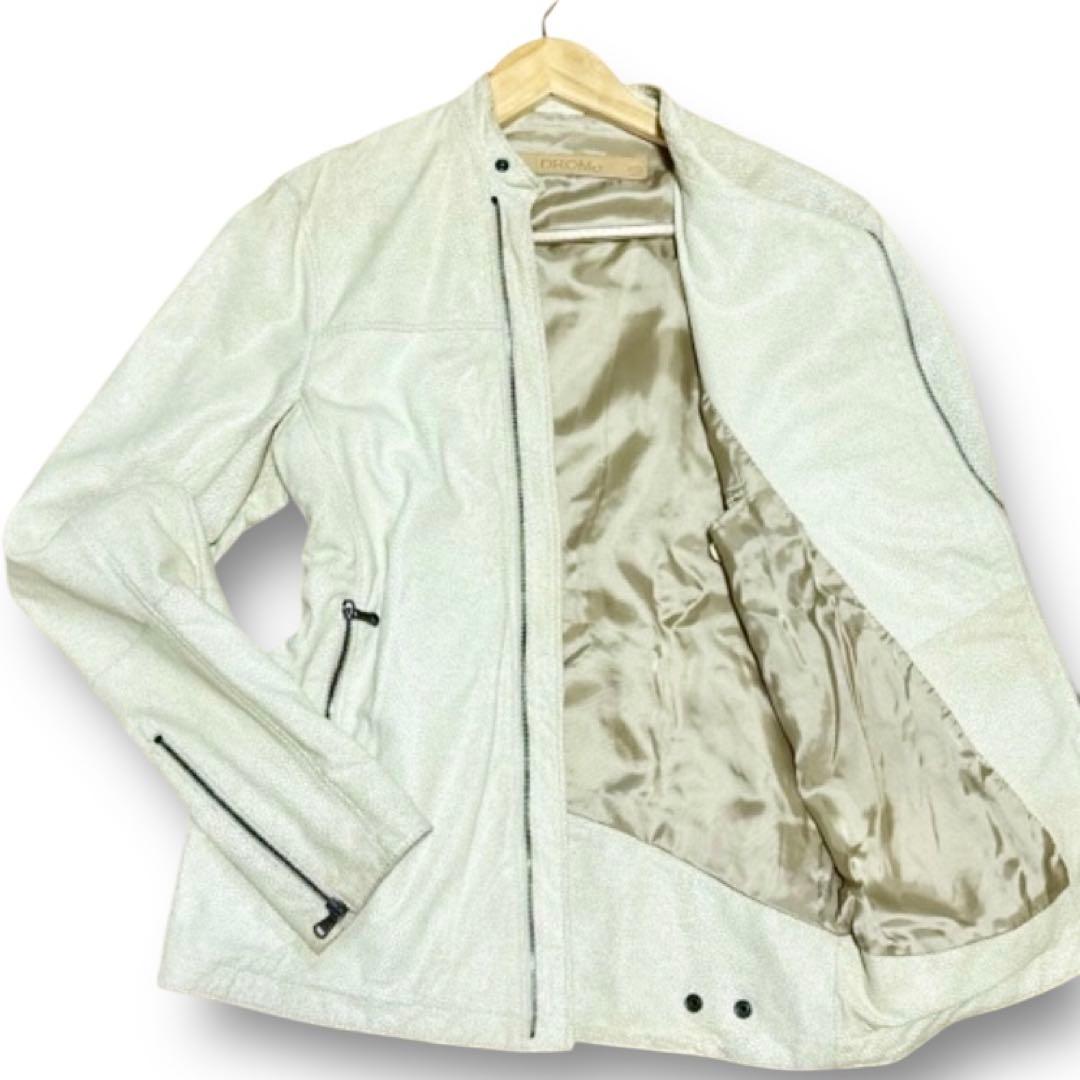 DROMe ゴートレザー ライダース ジャケット 山羊革 本革 ドローム