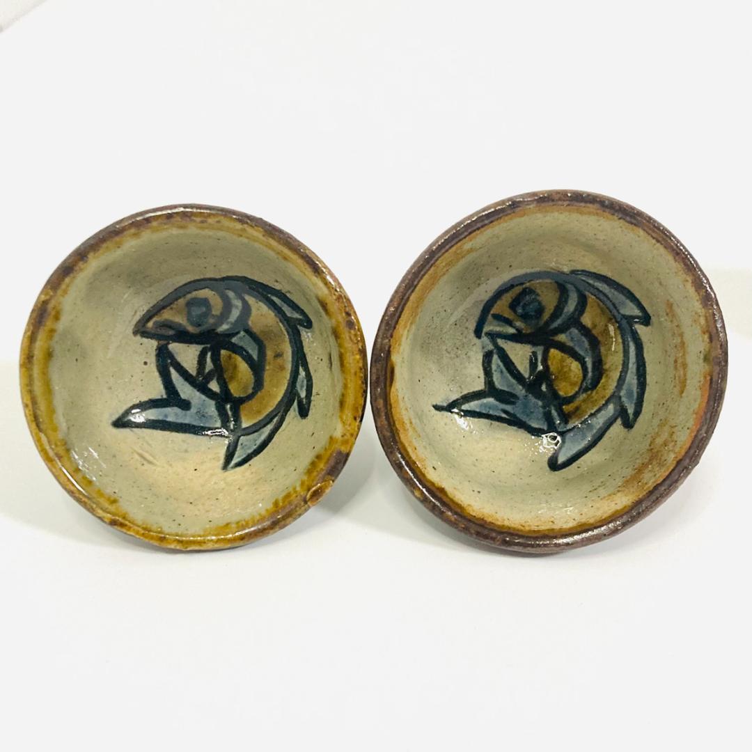 金城次郎 人間国宝 壺屋焼 酒器セット お猪口 ぐい呑み 徳利 沖縄陶器