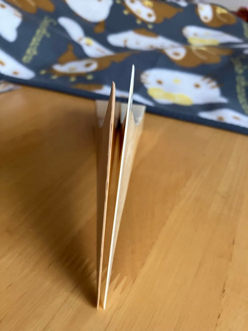 長唄三味線　天然素材　樫の撥25匁に近いサイズ