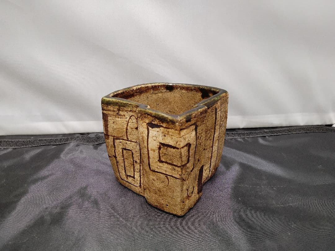 織部扇形向付　保存箱有　M１２６１