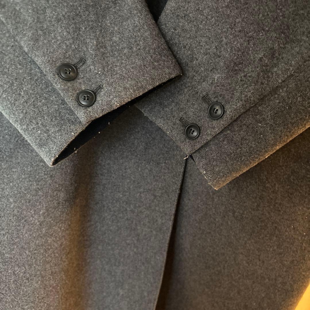 北欧暮らしの道具店　3WAYアレンジ襟のかろやかチェスターコート　グレー