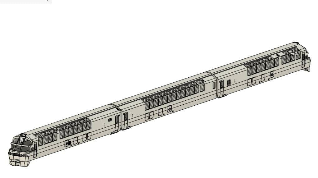 JR北海道 キハ80 トマムサホロエクスプレス 3D製ボディキット 3両分